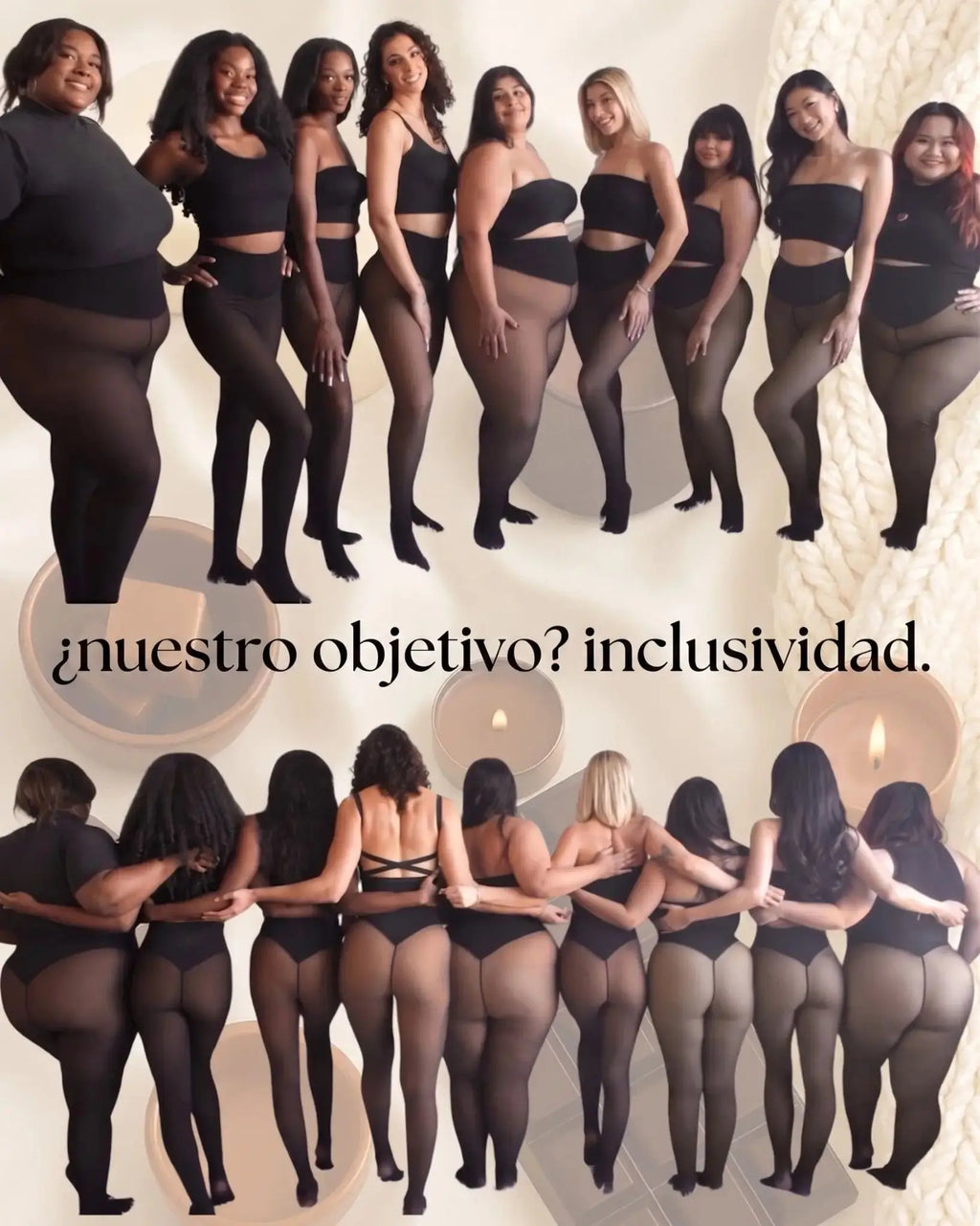 medias térmicas ohema ✨ Con Banda de Compresión y Una Costura
